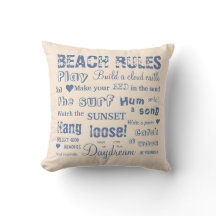 La playa alterna gobierna la almohada reversible