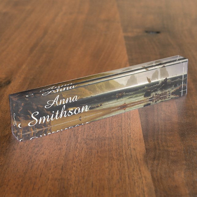 La playa de Capri agita la placa de identificación (Lateral)