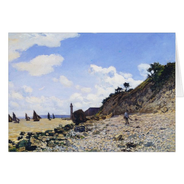La playa de Honfleur, Claude Monet, 1865 (Anverso (Horizontal))