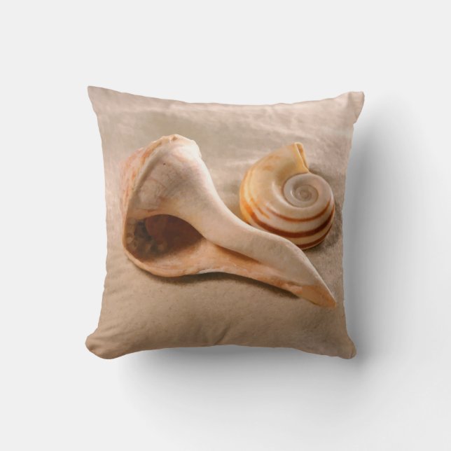 La playa descasca el Cojín decorativo (Anverso)