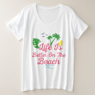la playa es más animada