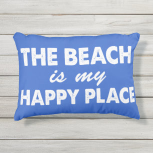 La playa es mi almohada al aire libre azul del