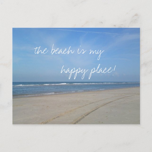 La playa es mi postal feliz (Anverso)