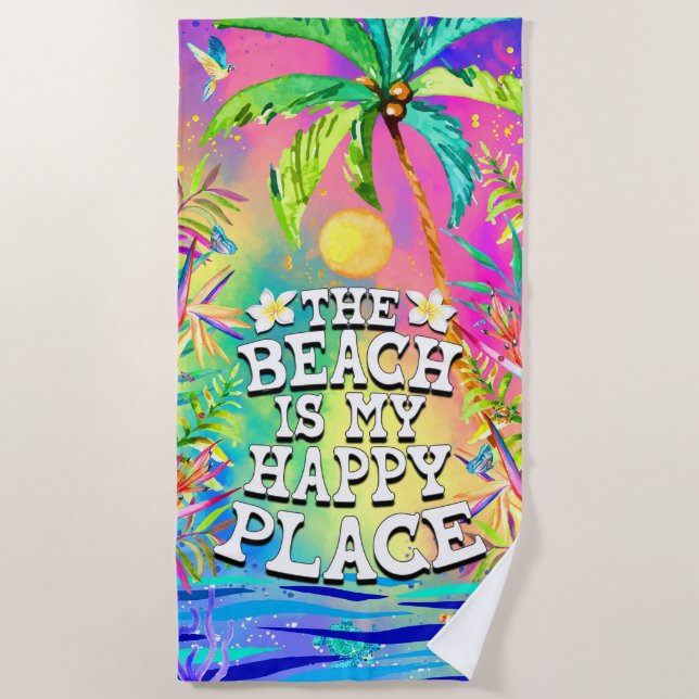 La playa es mi toalla Happy Place Beach (Anverso)