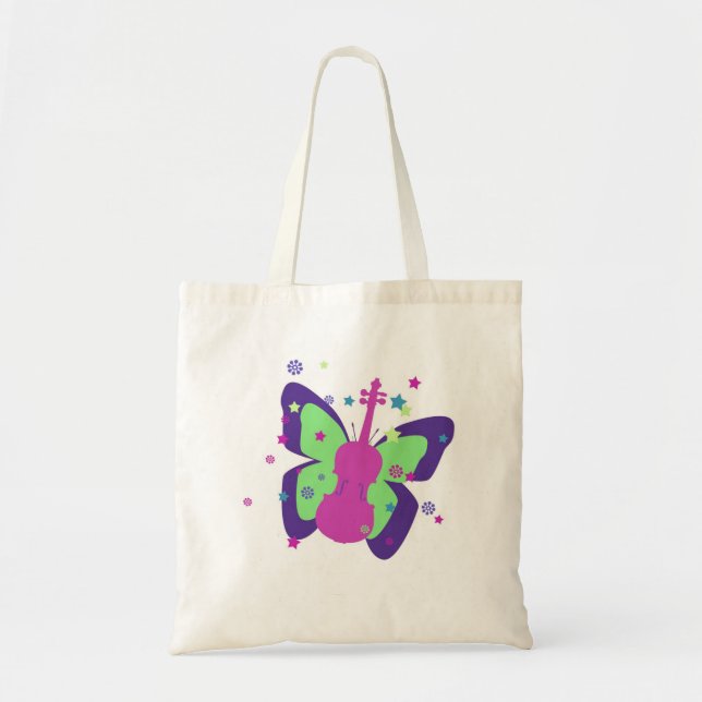 La poca bolsa de asas de la mariposa del violín (Frente)