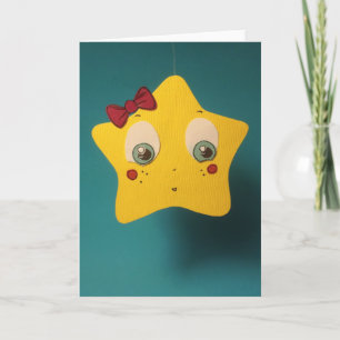 La poca tarjeta de felicitación de la estrella