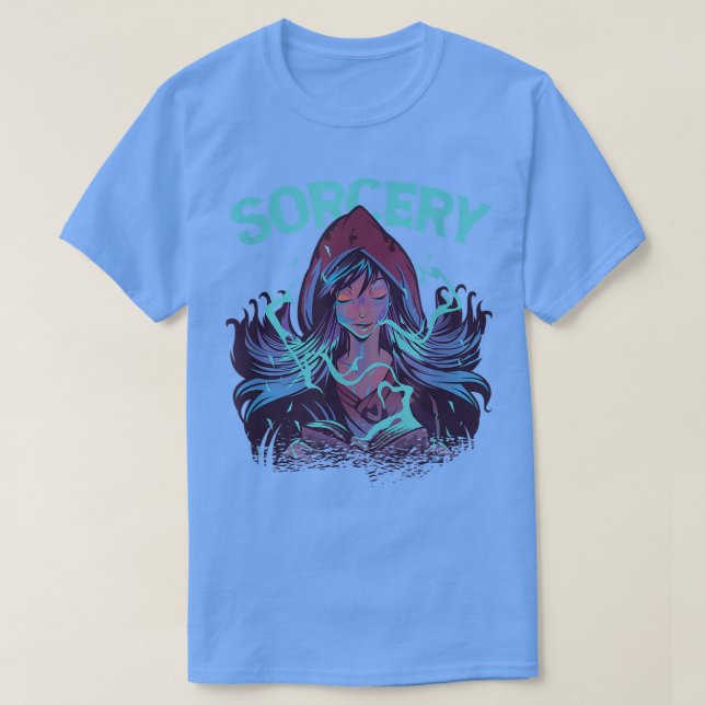 La poderosa hechicera de la camiseta del asistente (Diseño del anverso)