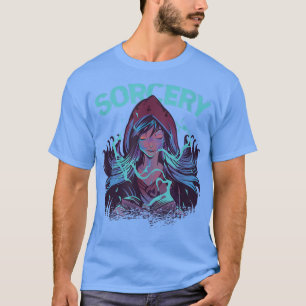 La poderosa hechicera de la camiseta del asistente