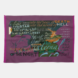 La poesía del amor de Shakespeare cita la toalla