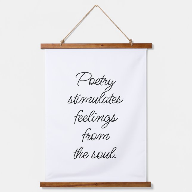 La poesía estimula la madera en tapiz de pared (Anverso)