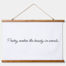 La poesía evoca el tapiz de la madera en la pared