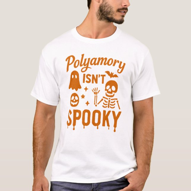 La poliamoria no es la camiseta de Halloween espel (Anverso)