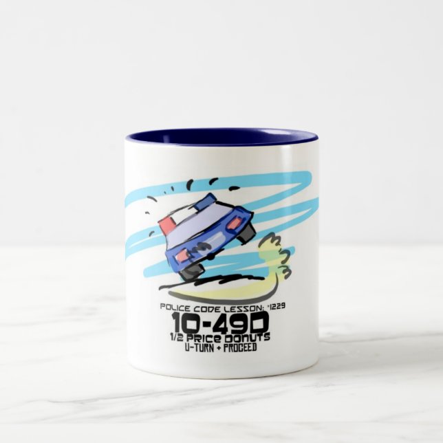 La policía bromea taza de café:  Venta del buñuelo (Centro)