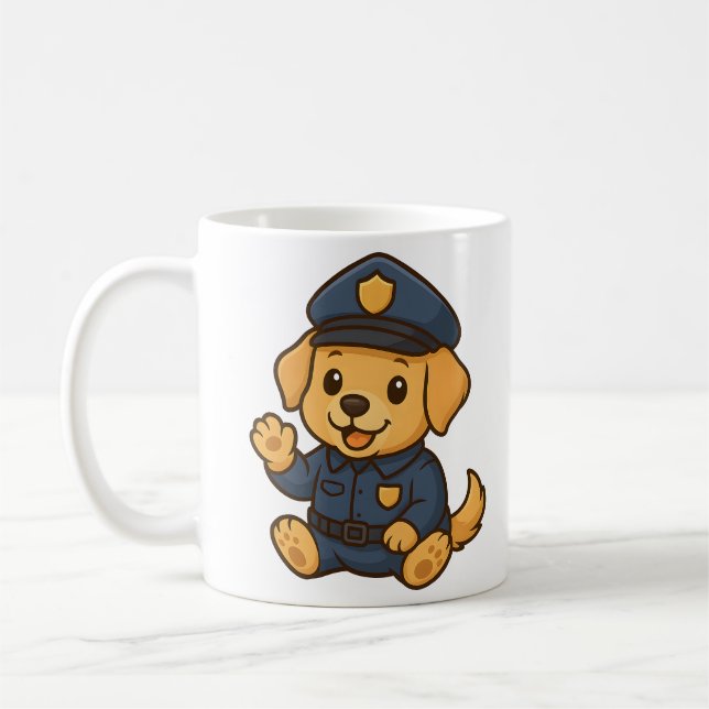 La Policía Cute, Perro. Tazas y jarras (Izquierda)