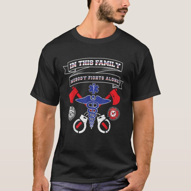 La policía dispara camiseta de EMS en esta familia (Anverso)