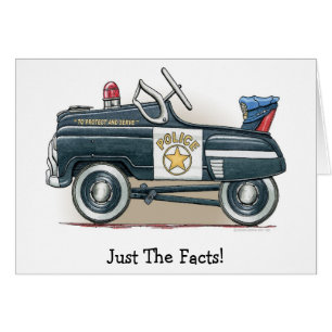 La policía Pedal coche del poli del coche