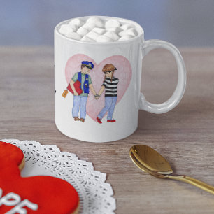 La policía sea taza de la mina