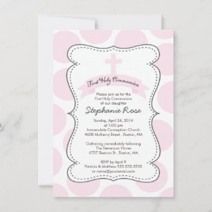 La polka rosa cruza la invitación de la comunidad