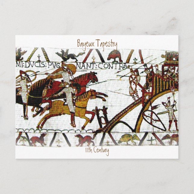 La postal Bayeux Tapestry a6 (Anverso)