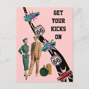 La postal CONSIGUE SUS RETROCESOS EN estilo retro