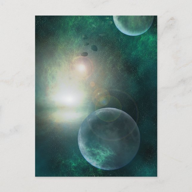 La postal Cosmos (Anverso)