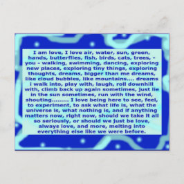 La postal creativa 4a soy amor, sueños, estando