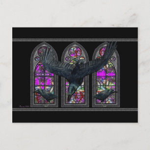 La postal de arte digital gótico de Ravens