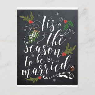 la postal de boda de pizarra es la temporada
