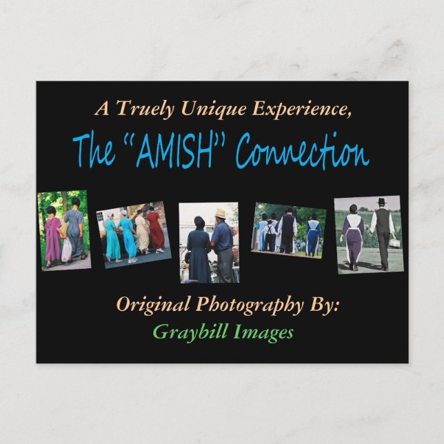 La postal de conexión "AMISH" (Anverso)
