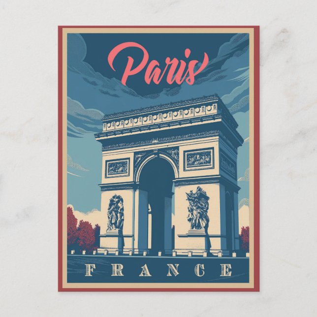 La postal de cosecha del Arco de Triunfo (Anverso)