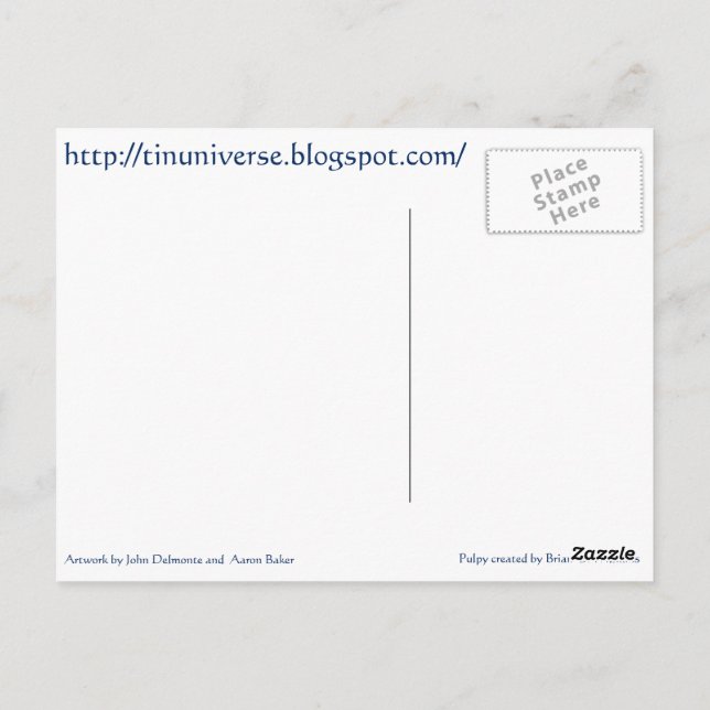 La postal de dos pulpias (Reverso)