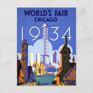 La postal de época de la Feria Mundial de Chicago