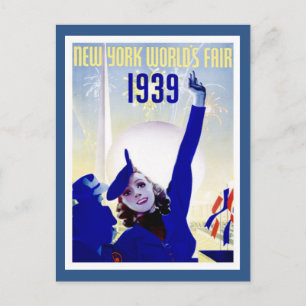 La postal de época del mundo de 1939 en Nueva York