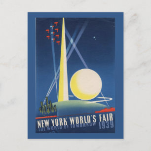 La postal de época del mundo de 1939 en Nueva York
