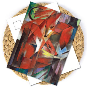 La postal de Foxes Franz Marc