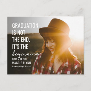 La postal de graduación de color modificable inici