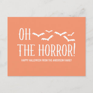 La postal de Halloween de Horror
