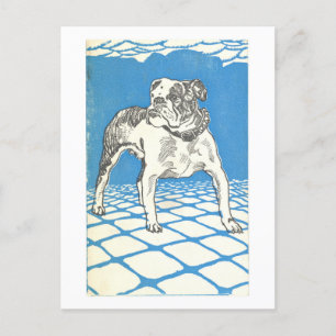 La postal de impresión de Bulldog de Moriz Jung