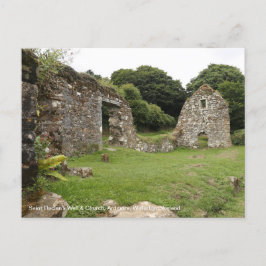 La postal de Irlanda del Bien y la Iglesia de San 