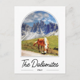 La postal de Italia de los Dolomitas