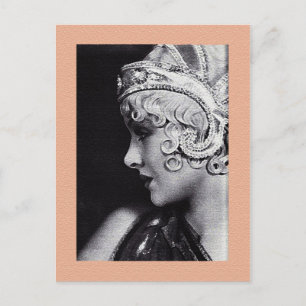 La postal de la actriz joven