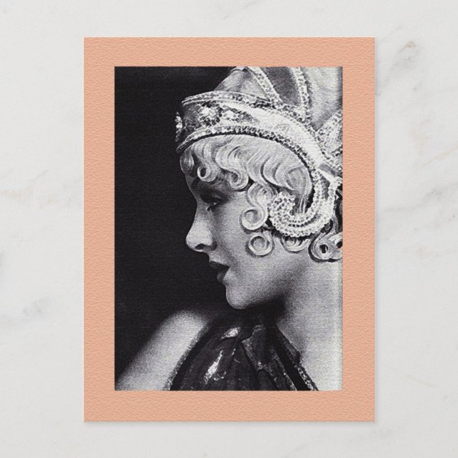 La postal de la actriz joven (Anverso)