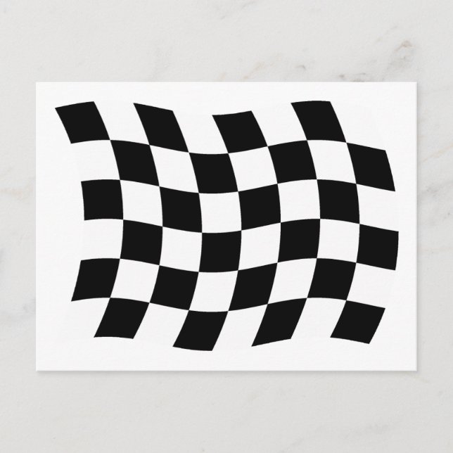 La postal de la bandera a cuadros (Anverso)