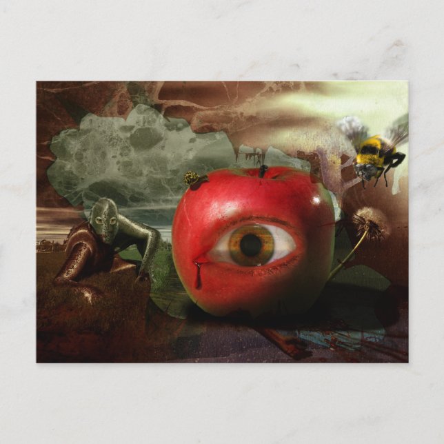 La postal de la caída del jardín del Edén (Anverso)