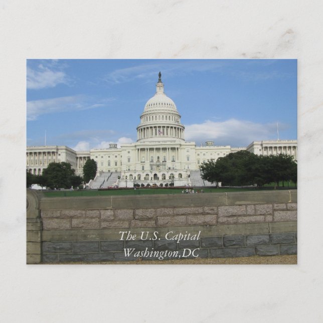 La postal de la capital estadounidense Washington  (Anverso)