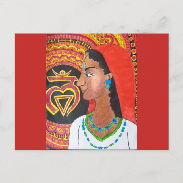 La postal de la Chakra raíz (Lam) (Anverso)