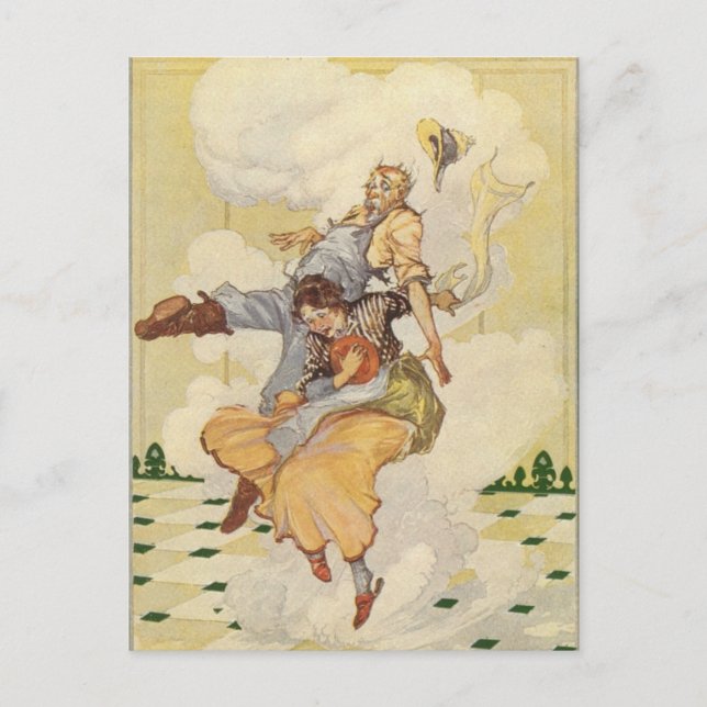 La postal de la ciudad esmeralda de Oz (Anverso)