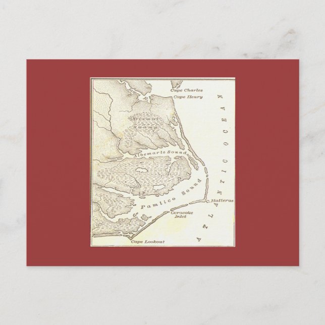 La postal de la colonia perdida de Roanoak (Anverso)