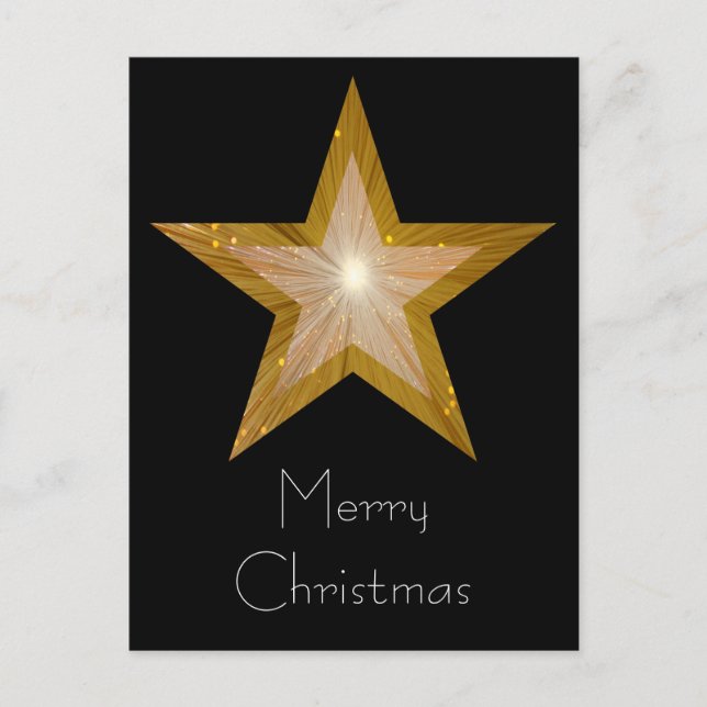 La postal de la estrella del oro "Feliz Navidad" n (Anverso)