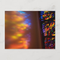 La postal de la Iglesia del Cristal Manchado de la